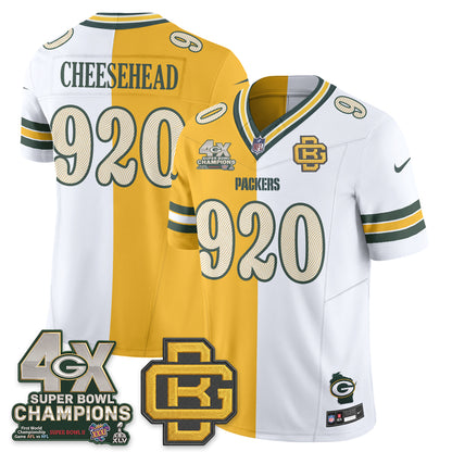 GB Rivalries Split Edition Vapor Jersey - Stitched
