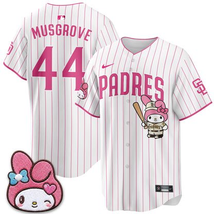San Diego Padres x Pink Sanrio Friend Vapor Jersey - Stitched