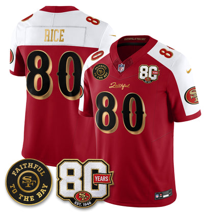 SF “Rivalries” Vapor Limited Jersey - Faithful To The Bay Patch - All Stitched