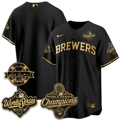 MIL 2026 WS Champions - Bob Uecker Patch Vapor Jersey - Stitched (TT)