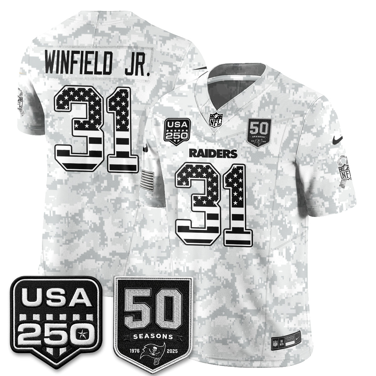 Tampa Bay Buccaneers 2026 Salute to Service Edition Vapor Jersey - Stitched