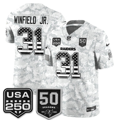 Tampa Bay Buccaneers 2026 Salute to Service Edition Vapor Jersey - Stitched