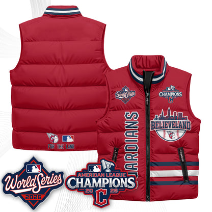 CLE 2026 AL Champions Puffer Vest - Printed