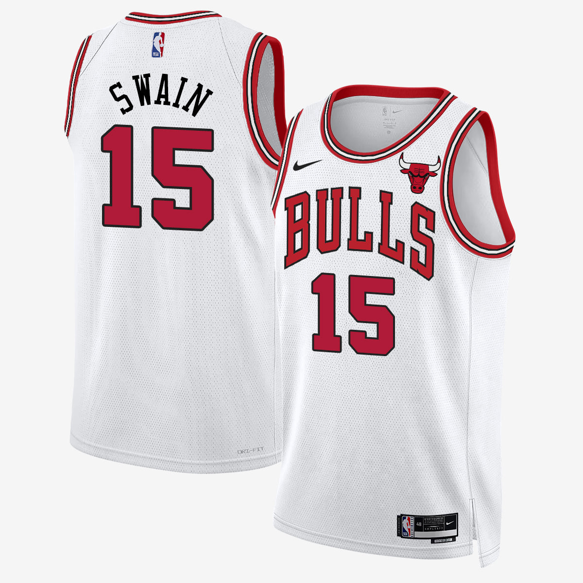 Chicago Bulls 2026 Basketball Draft Pick #4 & #15 Vapor Jersey - Stitched