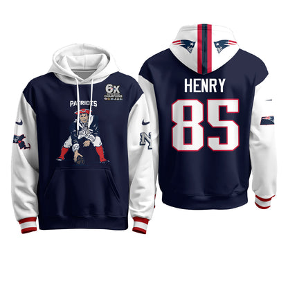 New England Patriots Minuteman Edition Fleece Hoodie - Printed