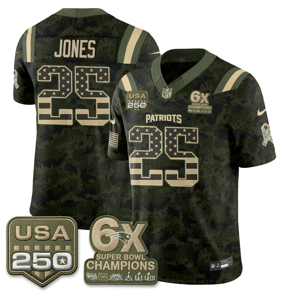 NE 2026 Salute to Service Edition Vapor Jersey - Stitched