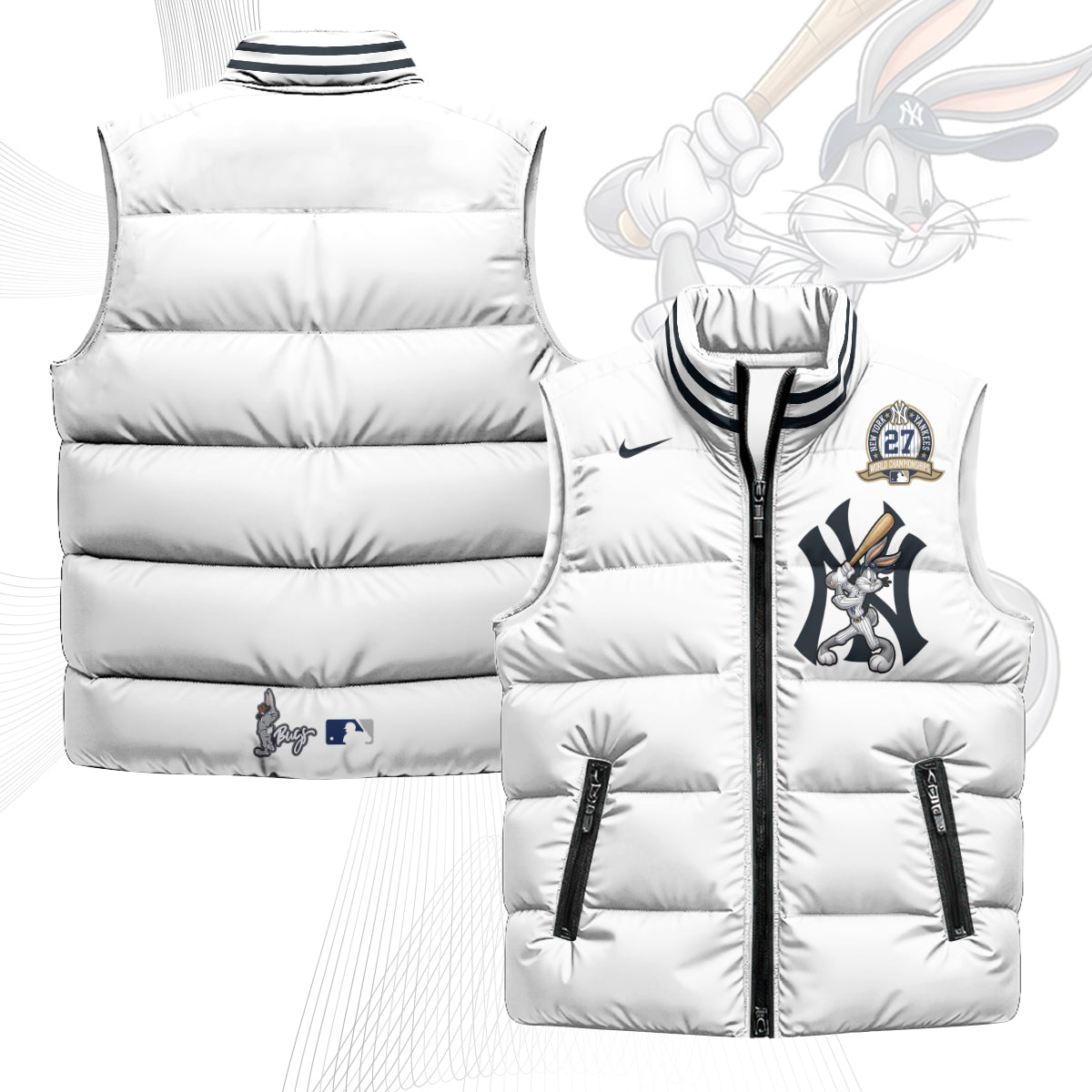 New York Yankees Edition Unisex Puffer Vest - Printed