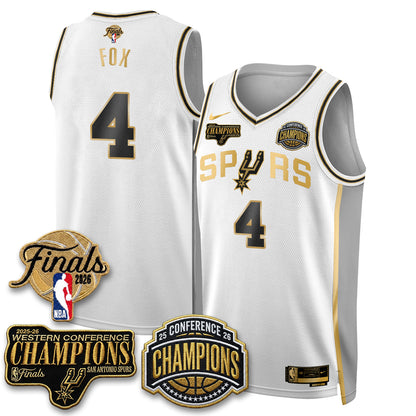 SAS 2026 NBA Western Conference Champions Vapor Jersey - Stitched N5