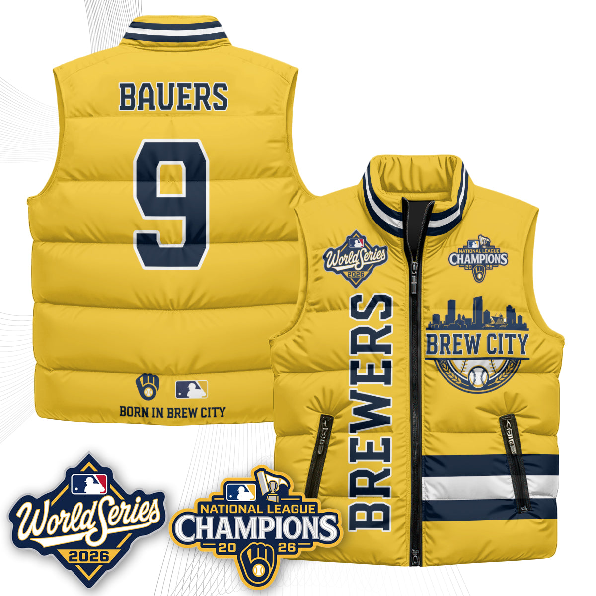 MIL 2026 NL Champions Puffer Vest - Printed