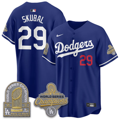 Los Angeles Dodgers Welcome No.29 Vapor Jersey- Stitched