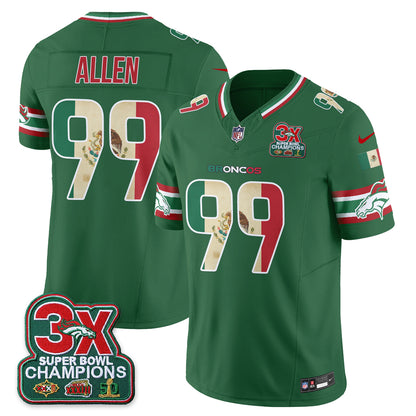 Denver Broncos Mexico Edition Vapor Jersey - Stitched