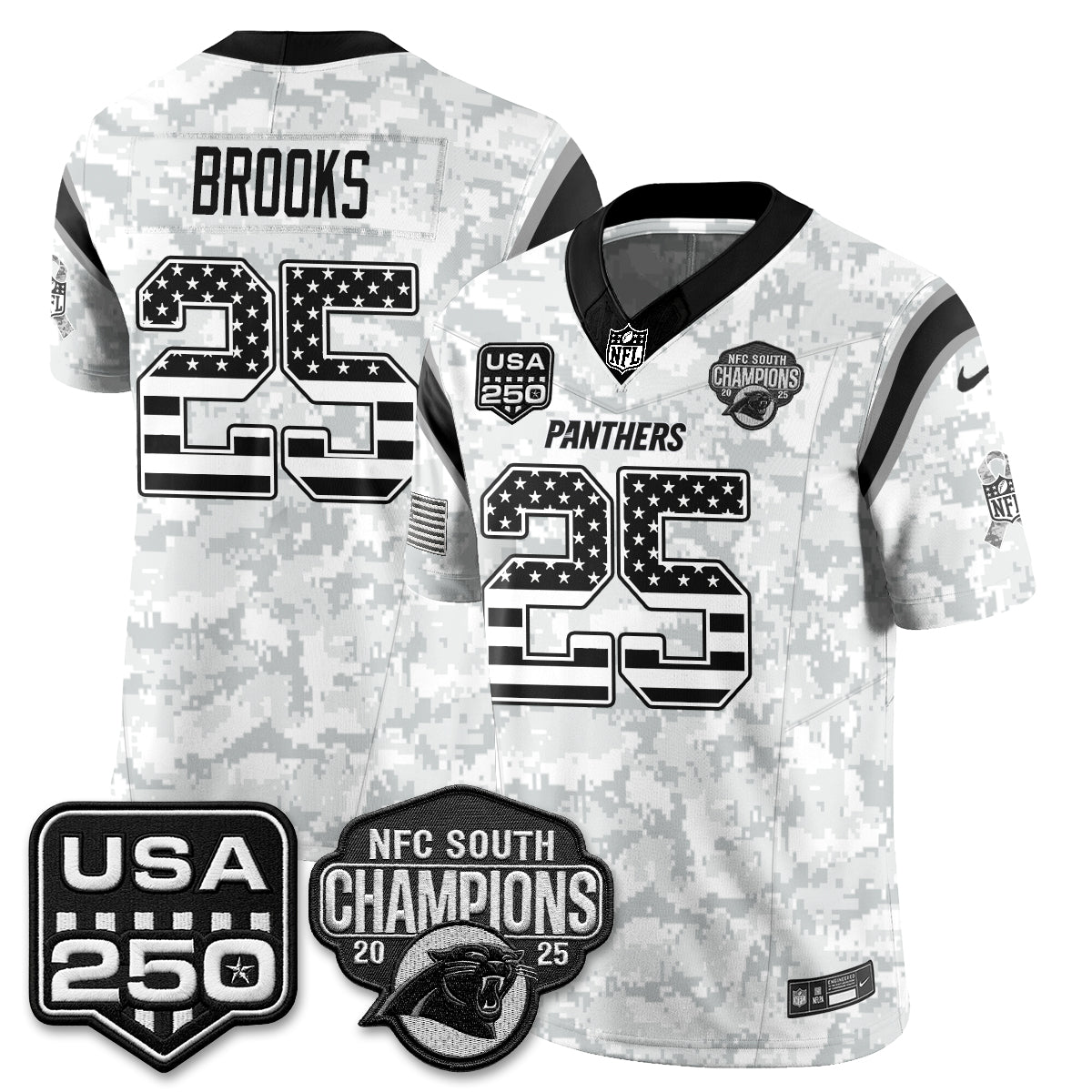 Carolina Panthers 2026 Salute To Service Edition Vapor Jersey - Stitched