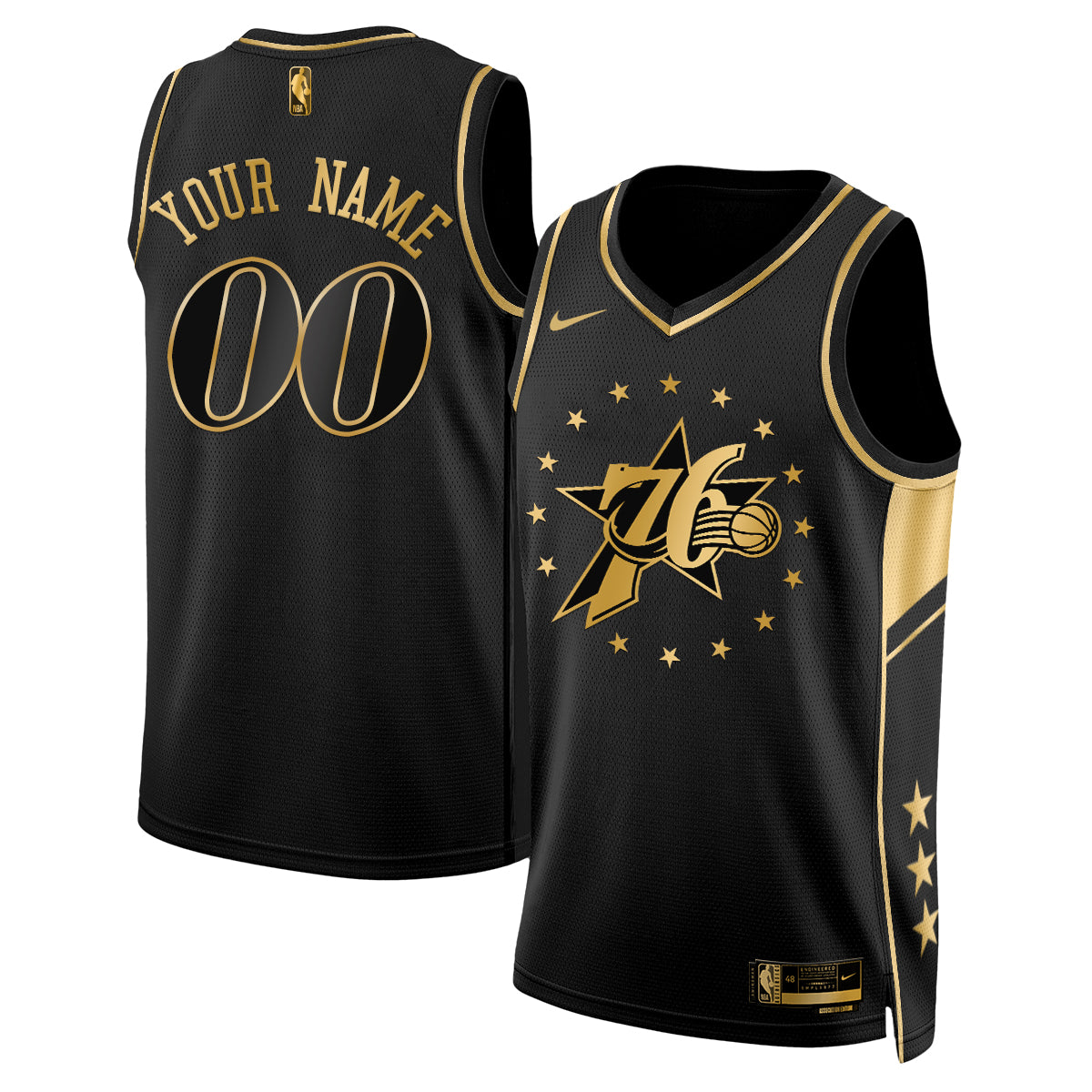 Philadelphia 76ers Fan Gear Limited Vapor Custom Jersey - Stitched
