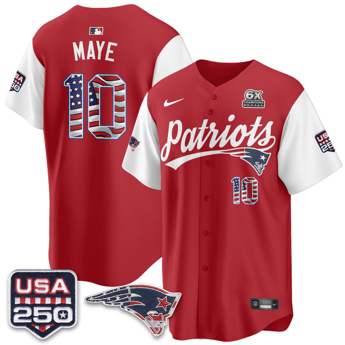 New England Patriots America Edition Vapor Jersey - Stitched