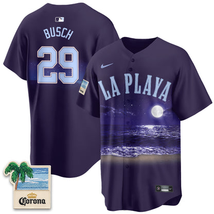 Chicago Cubs Beach Connect "La Playa" Edition Vapor Jersey - Patch Stitched