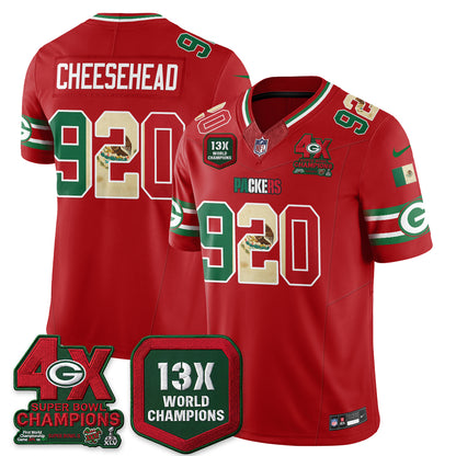 Green Bay Packers Mexico Edition Vapor Jersey - Stitched