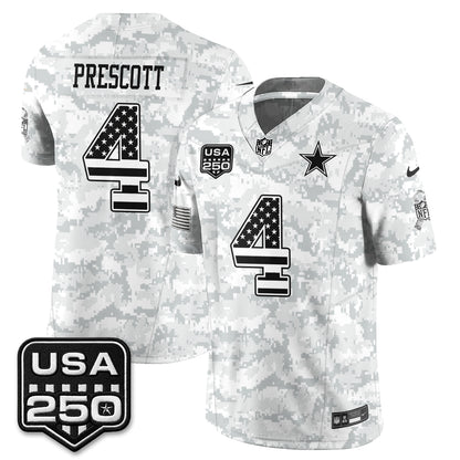 DAL 2026 Salute to Service Edition Vapor Jersey - Stitched