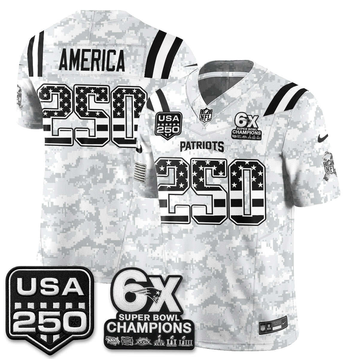 NE 2026 Salute to Service Edition Vapor Jersey - Stitched