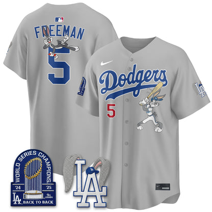 Los Angeles Dodgers Bunny Edition Vapor Jersey - Stitched