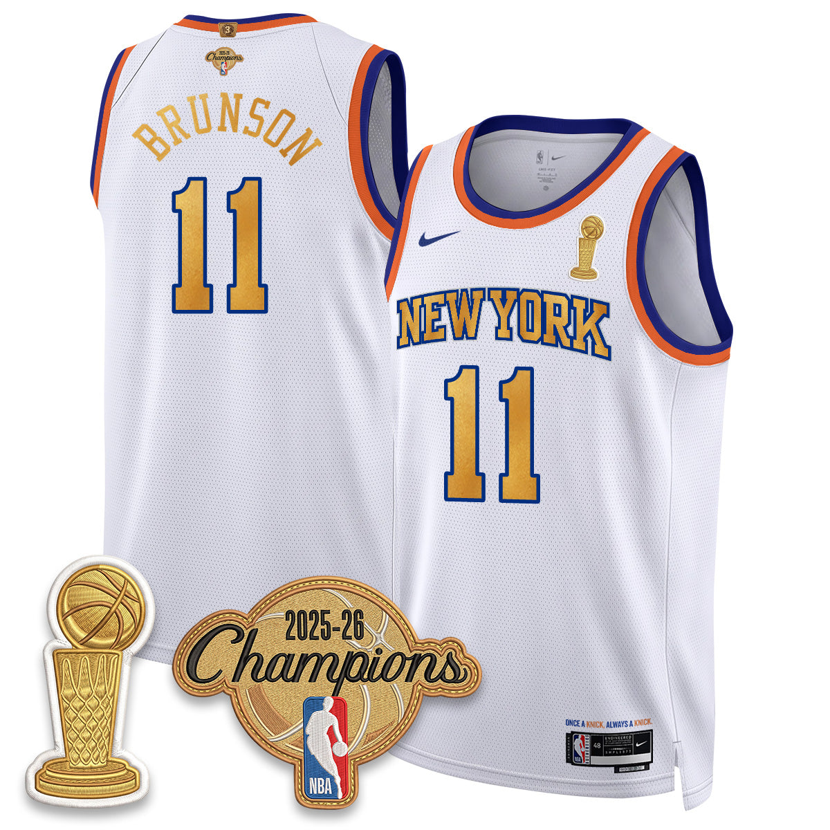NYK Champions Night Vapor Jersey - Stitched