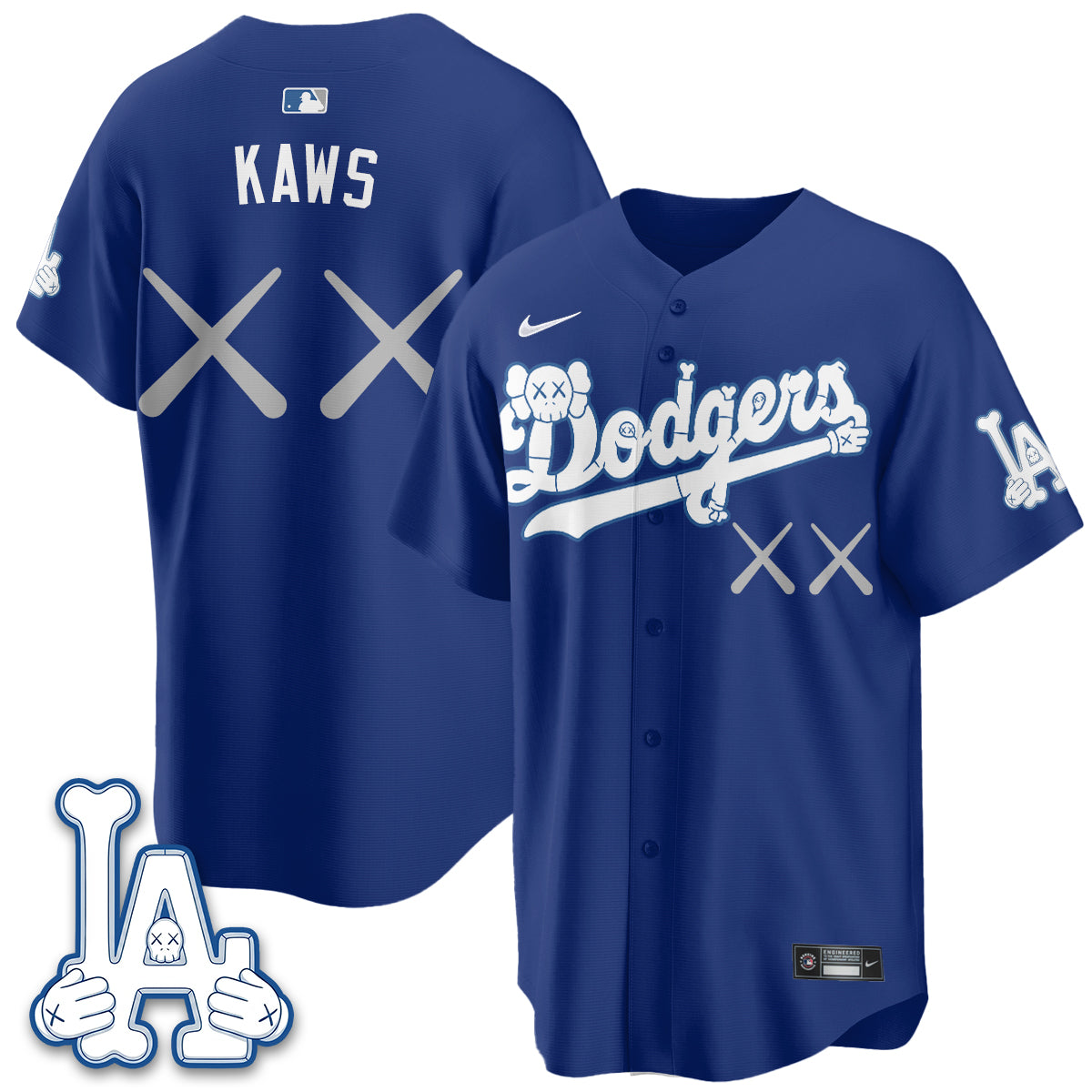 Los Angeles Dodgers x KAWS Edition Vapor Jersey V2- Stitched