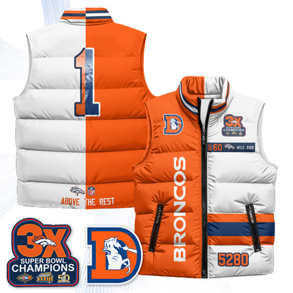 DEN "Mile High" Puffer Vest - Printed