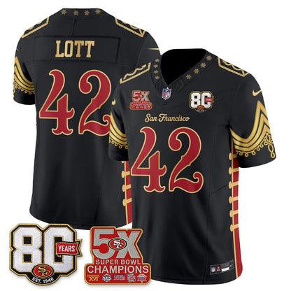 San Francisco 49ers Xmas Nutcracker Edition Vapor Jersey - Stitched