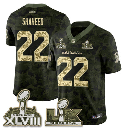 Seattle Seahawks 2026 Salute to Service Edition Vapor Jersey V2- Stitched