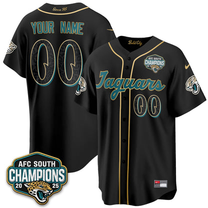 Jacksonville Jaguars 2026 Rivalries Baseball Vapor Custom Jersey - Stitched