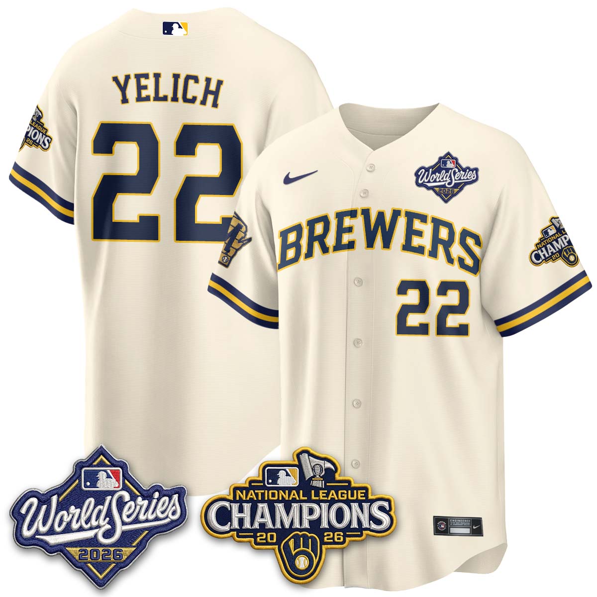 MIL 2026 NL Champions Vapor Jersey - Stitched n1