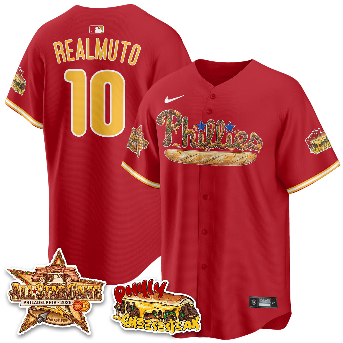 Philadelphia Phillies Cheesesteak Edition Vapor Limited Jersey - Stitched