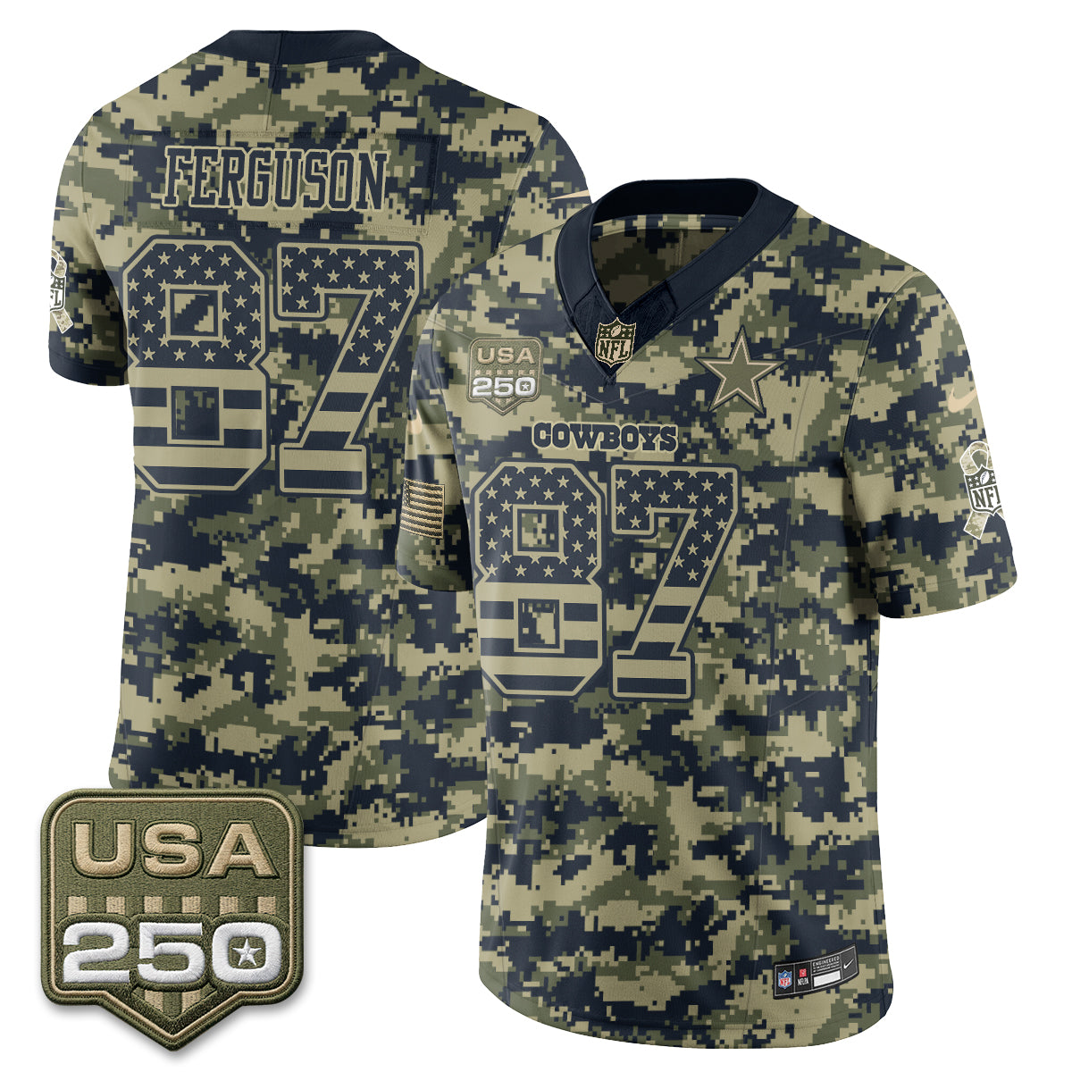 DAL 2026 Salute to Service Edition Vapor Jersey - Stitched