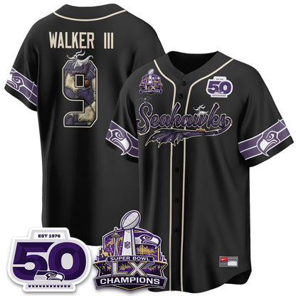 SEA 2026 Nightmare Edition Vapor Baseball Jersey - Stitched