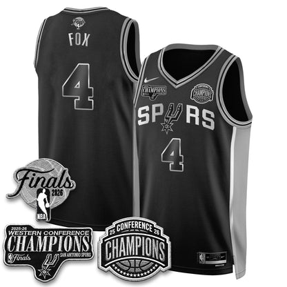 SAS 2026 NBA Western Conference Champions Vapor Jersey - Stitched N5