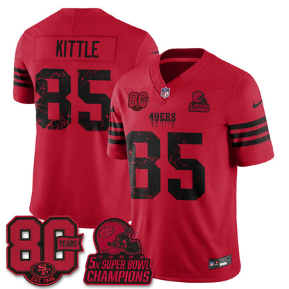 San Francisco 49ers Slasher Edition Vapor Jersey - Stitched