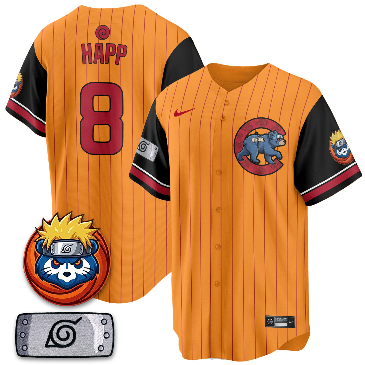 Chicago Cubs Naruto Akatsuki Vapor Limited Jersey V2- Stitched