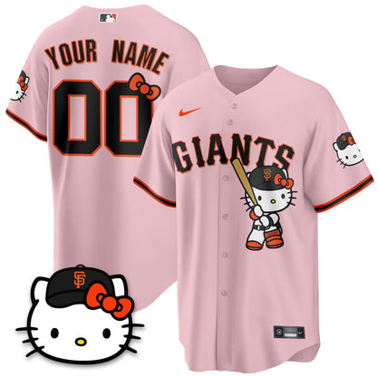 San Francisco Giants x Meow KT Vapor Custom Jersey - Stitched
