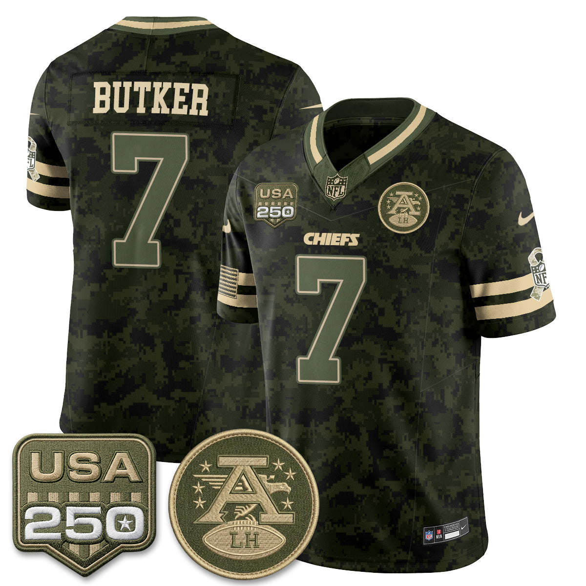 Kansas City Chiefs 2026 Salute to Service Vapor Jersey - Stitched