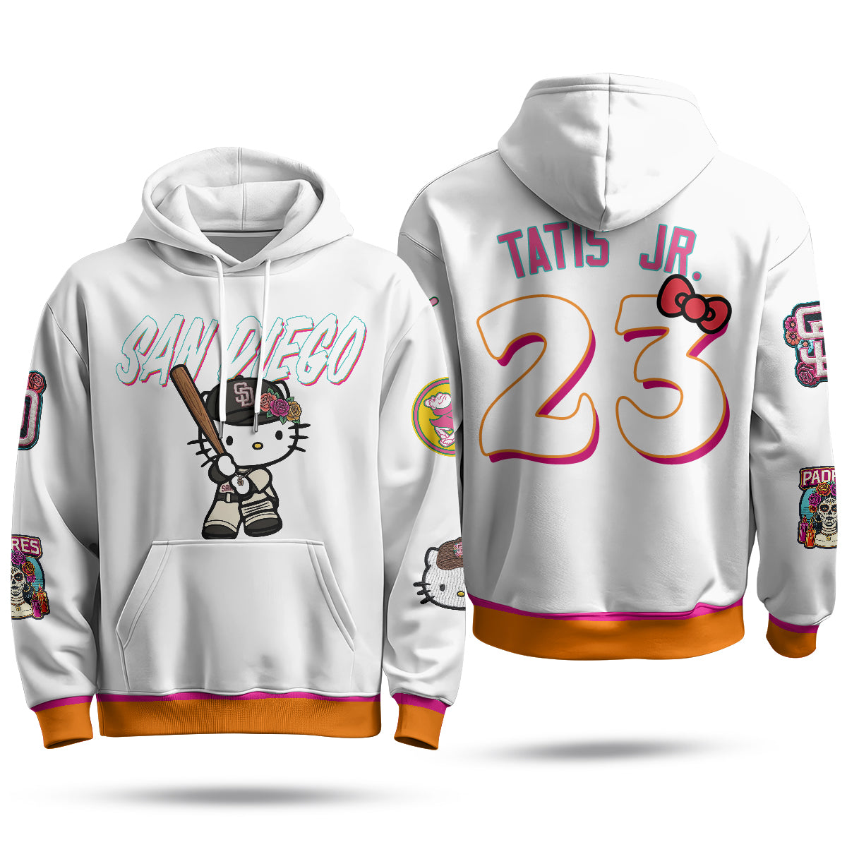 San Diego Padres x Meow KT Fleece Hoodie - Printed