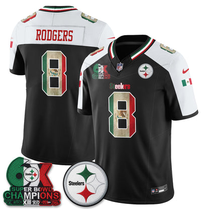 Pittsburgh Steelers Mexico Edition Vapor Jersey - Stitched