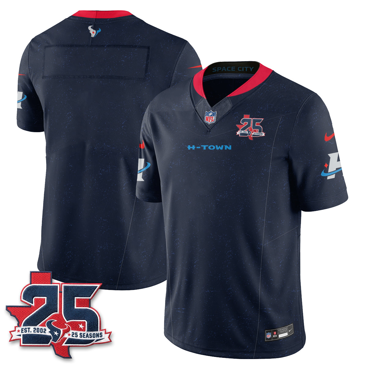 HOU Fangear Edition Vapor Jersey - Stitched