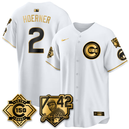 CHC 150th Anniversary & Jackie Robinson Day Patch Vapor Premier Limited Jersey - All Stitched