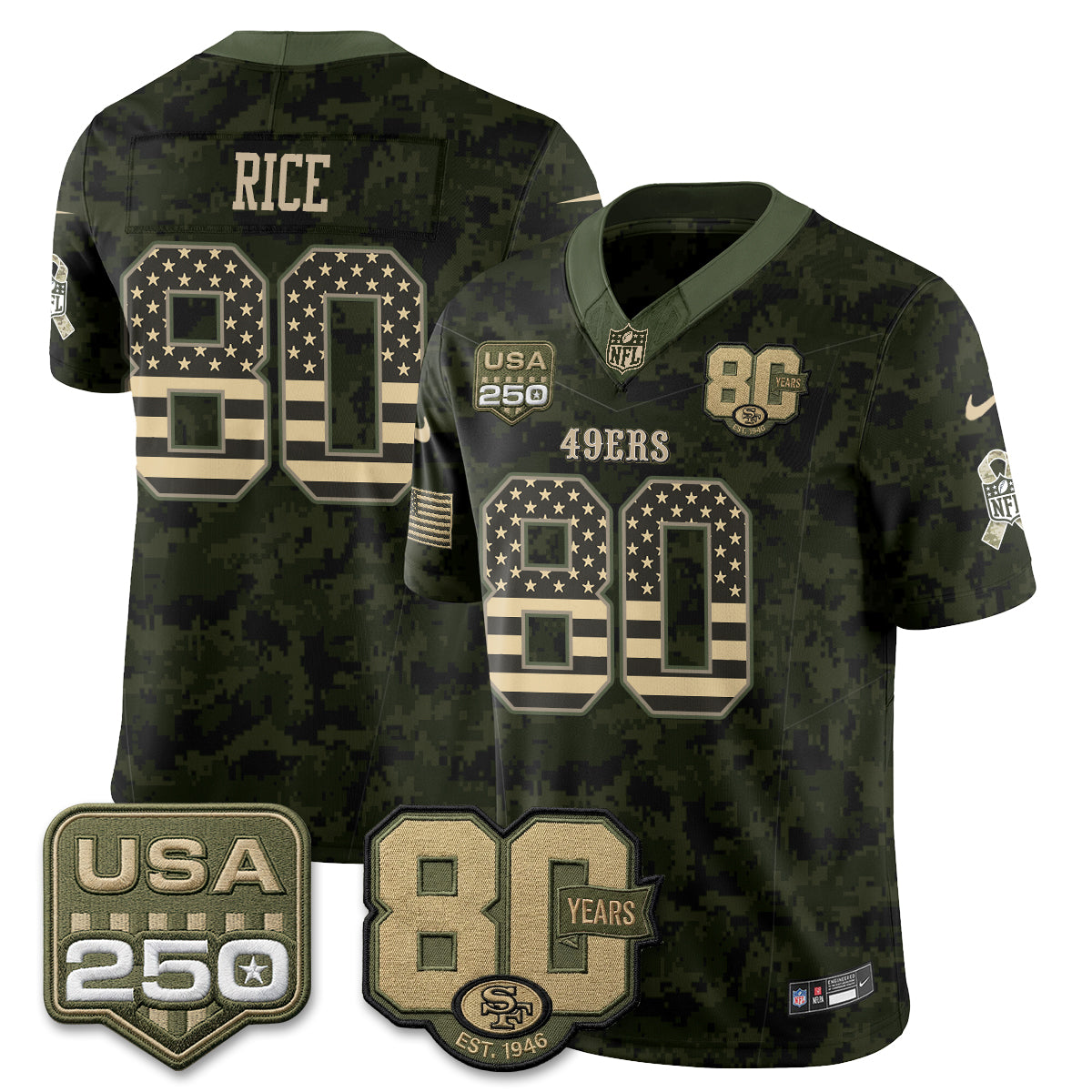 SF 2026 Salute to Service Edition Vapor Jersey - Stitched