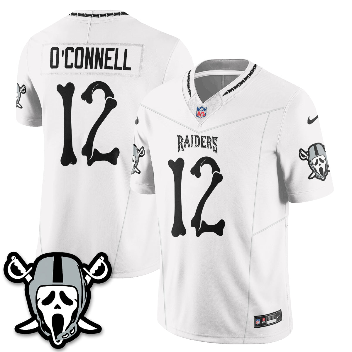 Las Vegas Raiders x Ghost Face Edition Vapor Jersey - Stitched