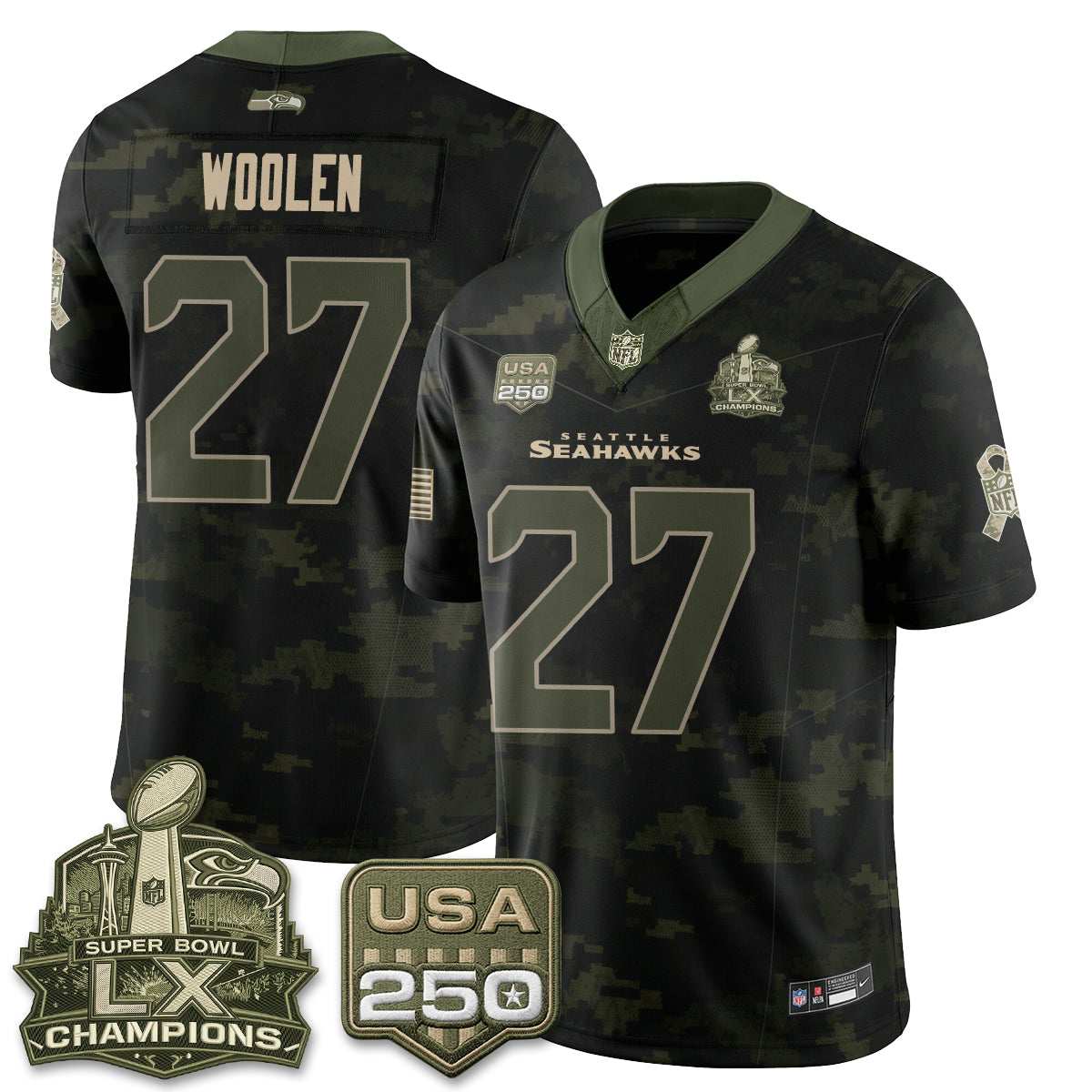 SEA 2026 Salute to Service Edition Vapor Jersey - Stitched n5