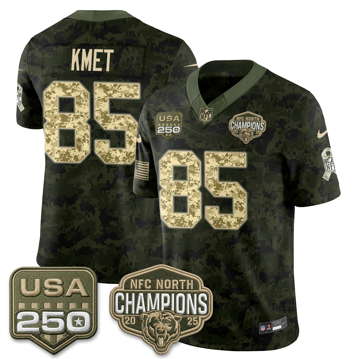 Chicago Bears 2026 Salute to Service Edition Vapor Jersey V2 - Stitched