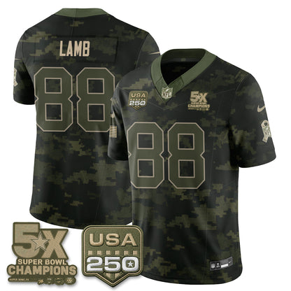 Dallas Cowboys 2026 Salute to Service Edition Vapor Jersey V2- Stitched