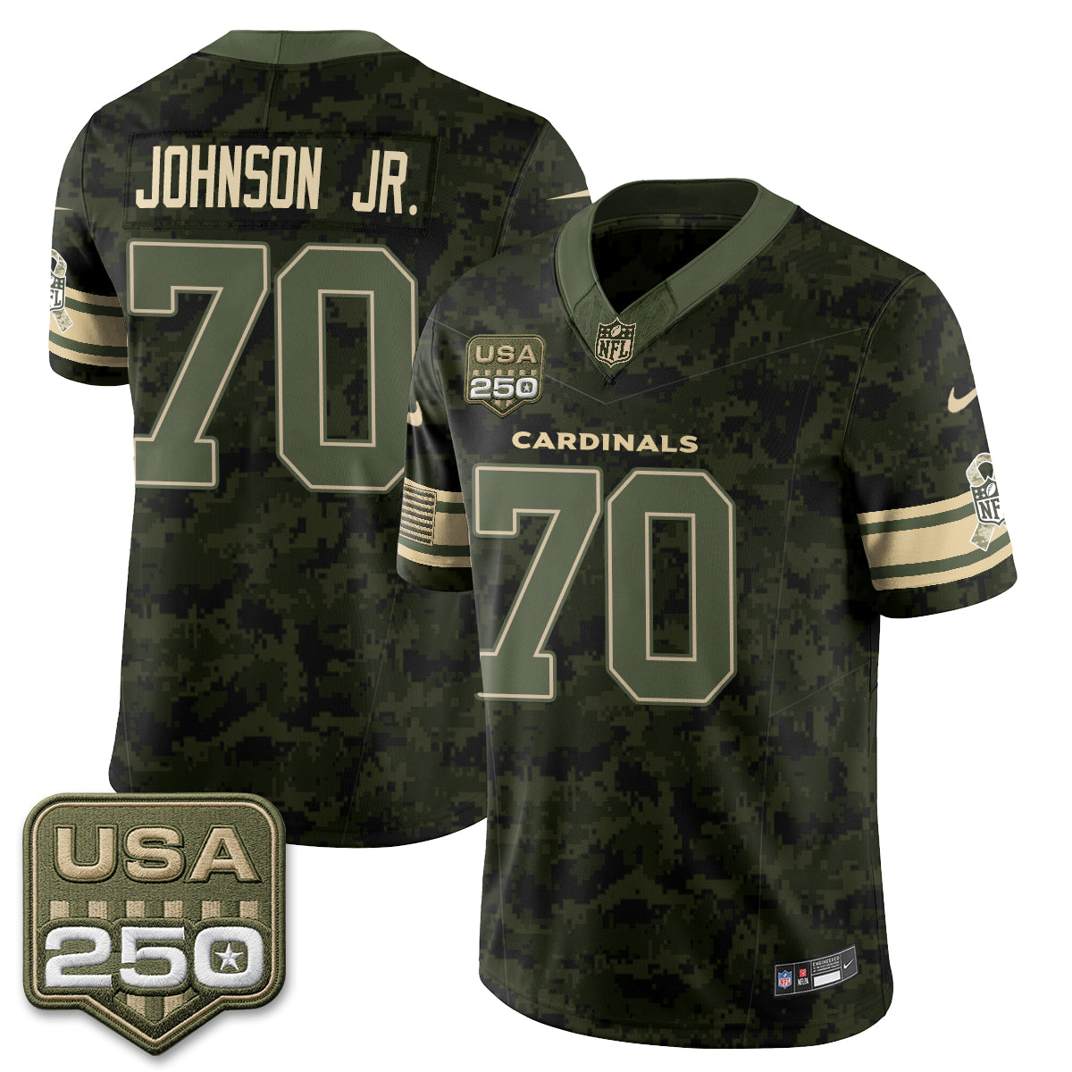 Arizona Cardinals 2026 Salute to Service Vapor Jersey - Stitched