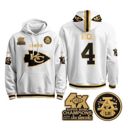 KC 4X Champs Gold Edition Fleece Hoodie - Printed
