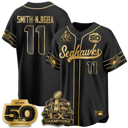 SEA SB LX Champs Vapor Baseball Jersey - Stitch